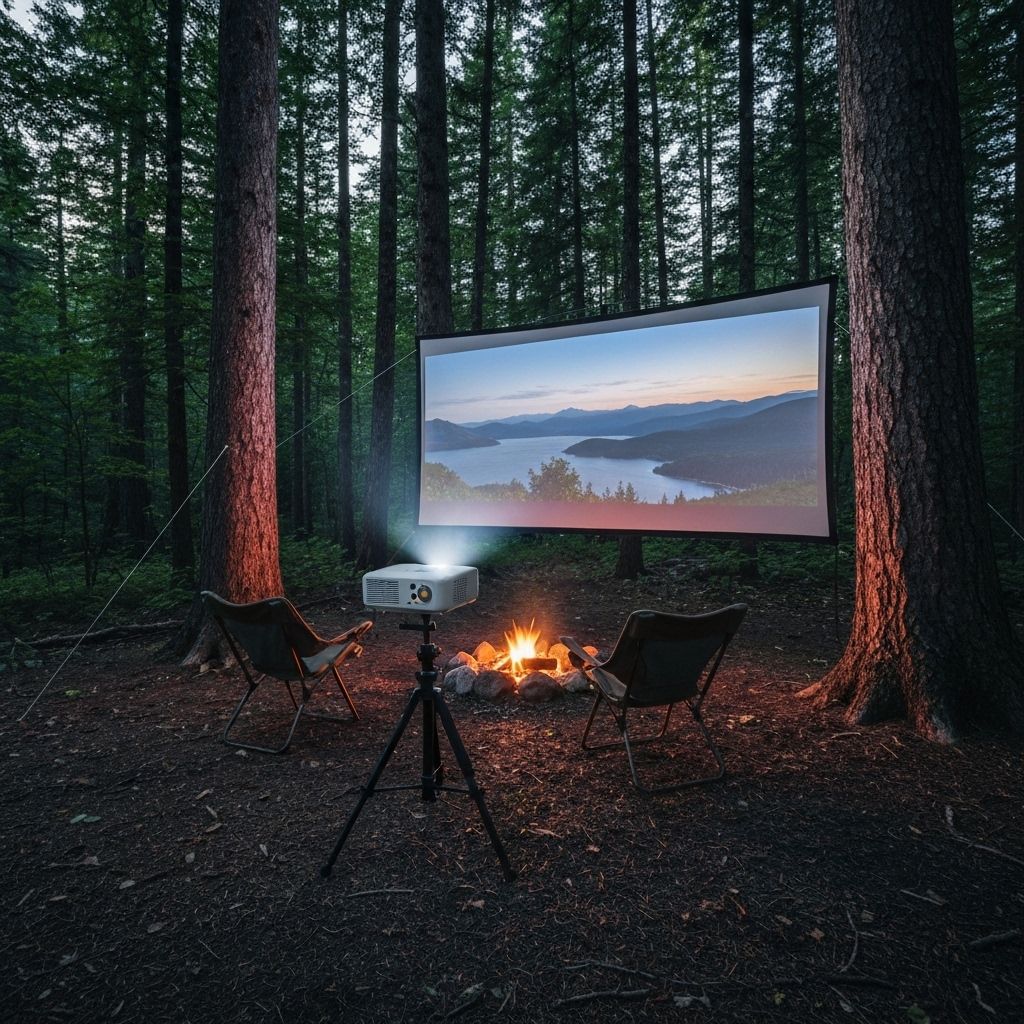 Outdoor camping setup